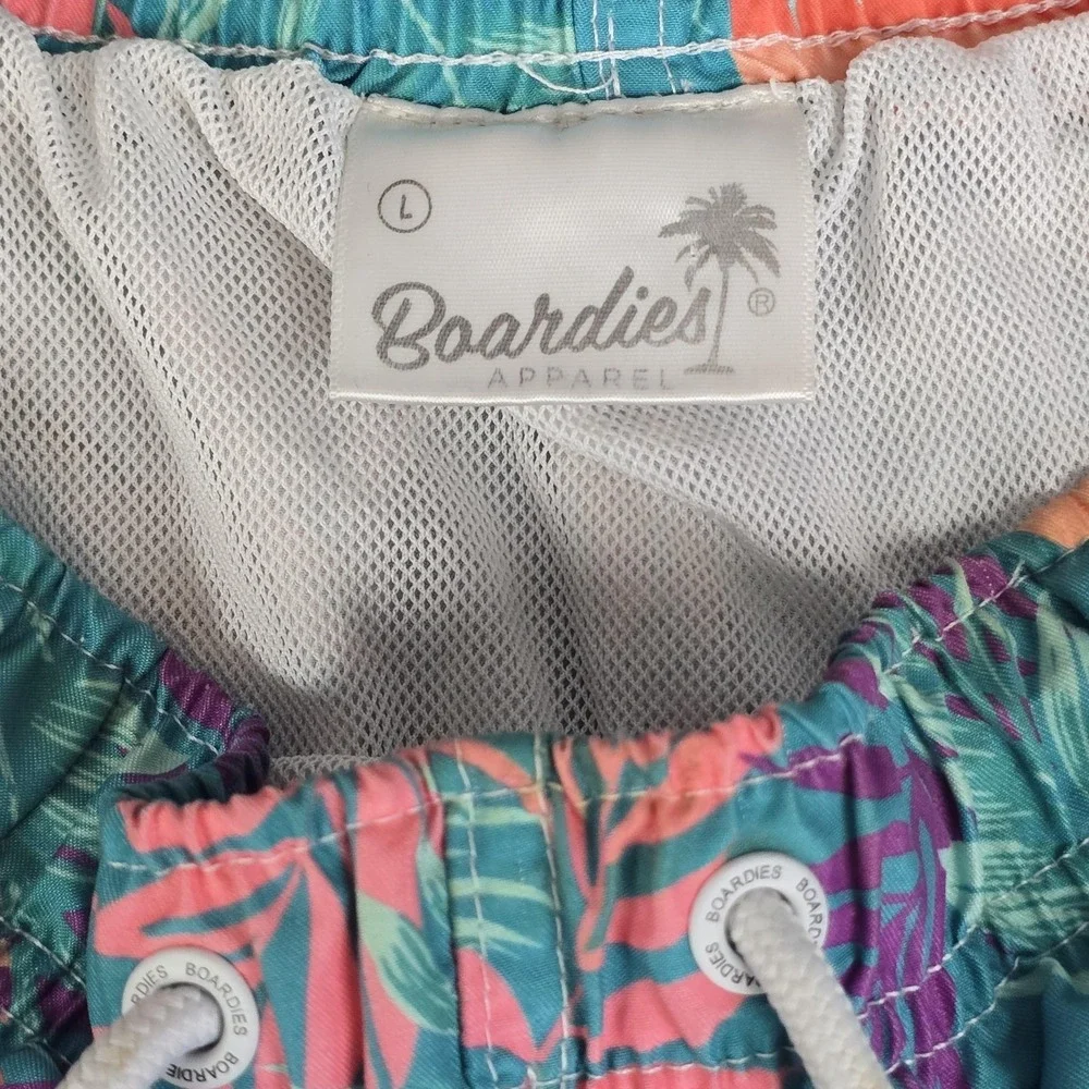 Boardies Apparel Shorts Mens‎ Large Multicolor Tropical Swim Trunks Quick Dry